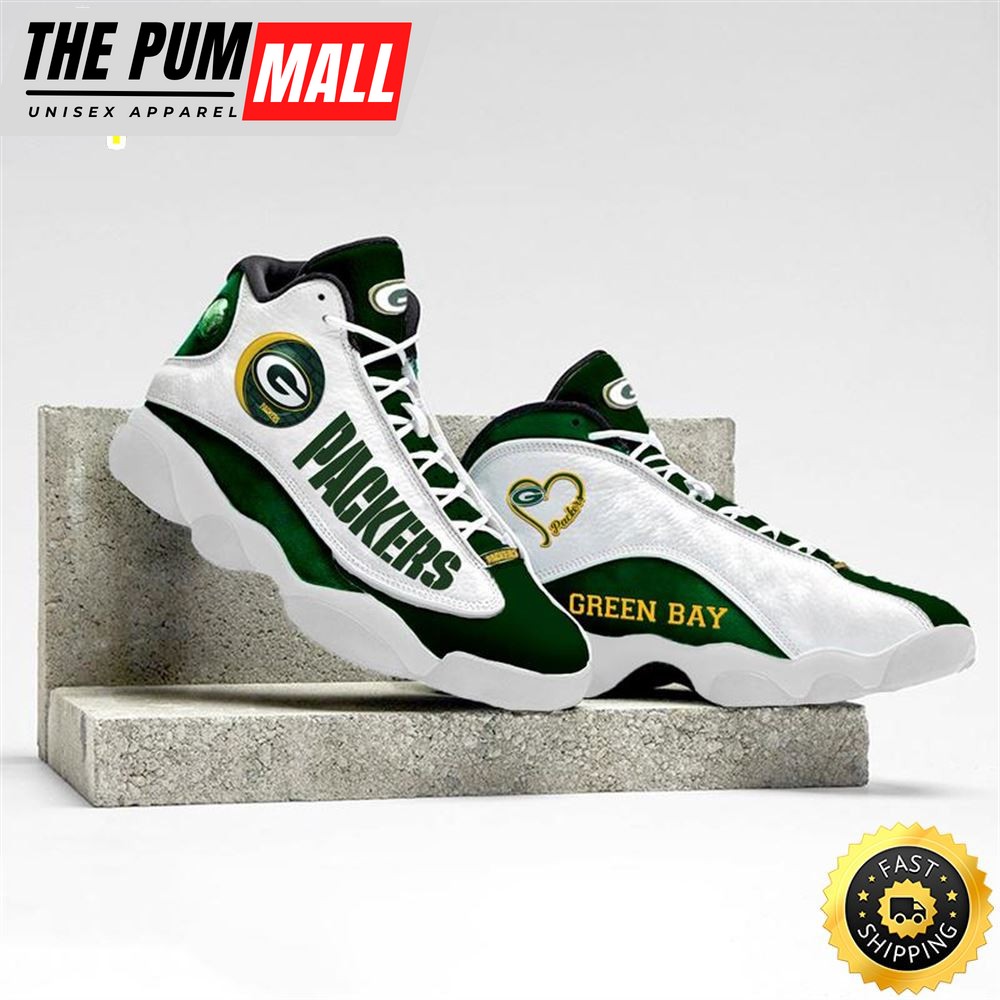 Green Bay Packers Nfl Ver 4 Air Jd 13 Sneaker