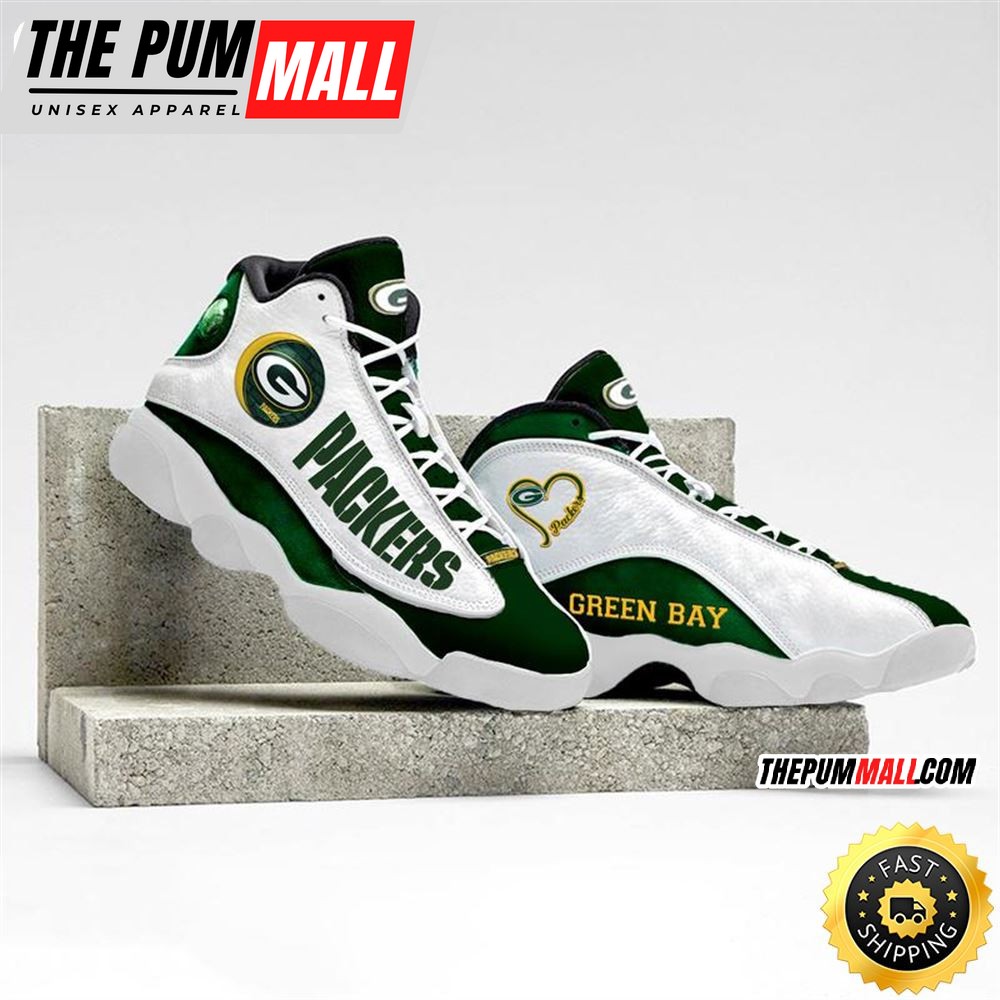 Green Bay Packers Nfl Ver 4 Air Jd 13 Sneaker