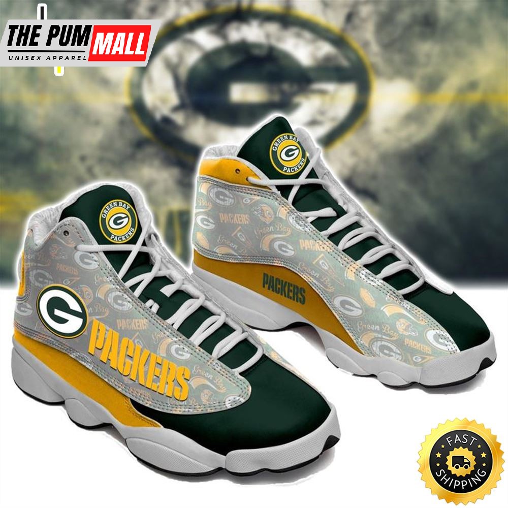 Green Bay Packers Nfl Ver 5 Air Jd 13 Sneaker