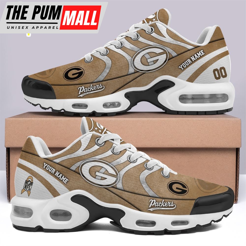 Green Bay Packers TN Shoes Custom Your Name And Number Max Plus Shoes