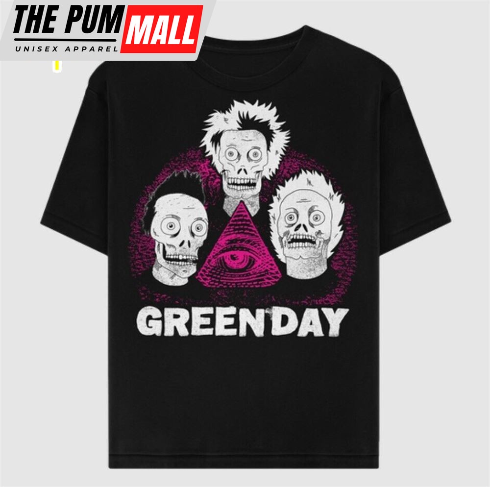 Green Day Band Tour 2025 Zombie Pyramid New TEE Unisex Black T-shirt