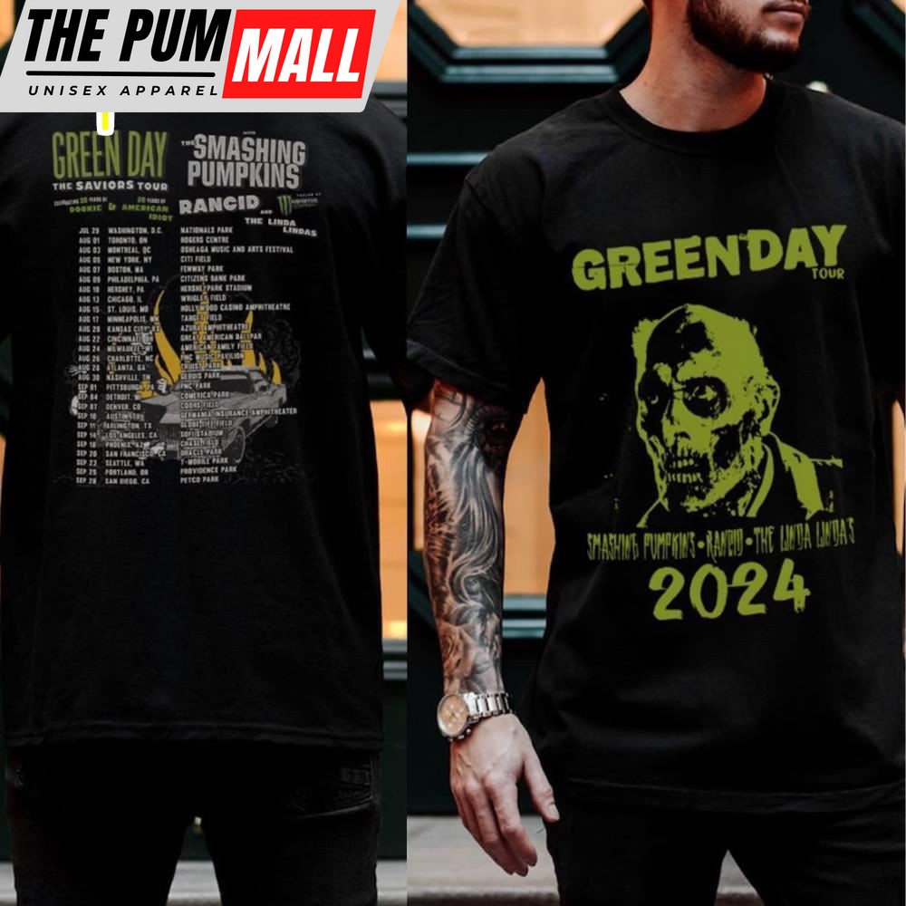Green Day Band World Music Tour 2025 2025 The Saviors Tour shirt