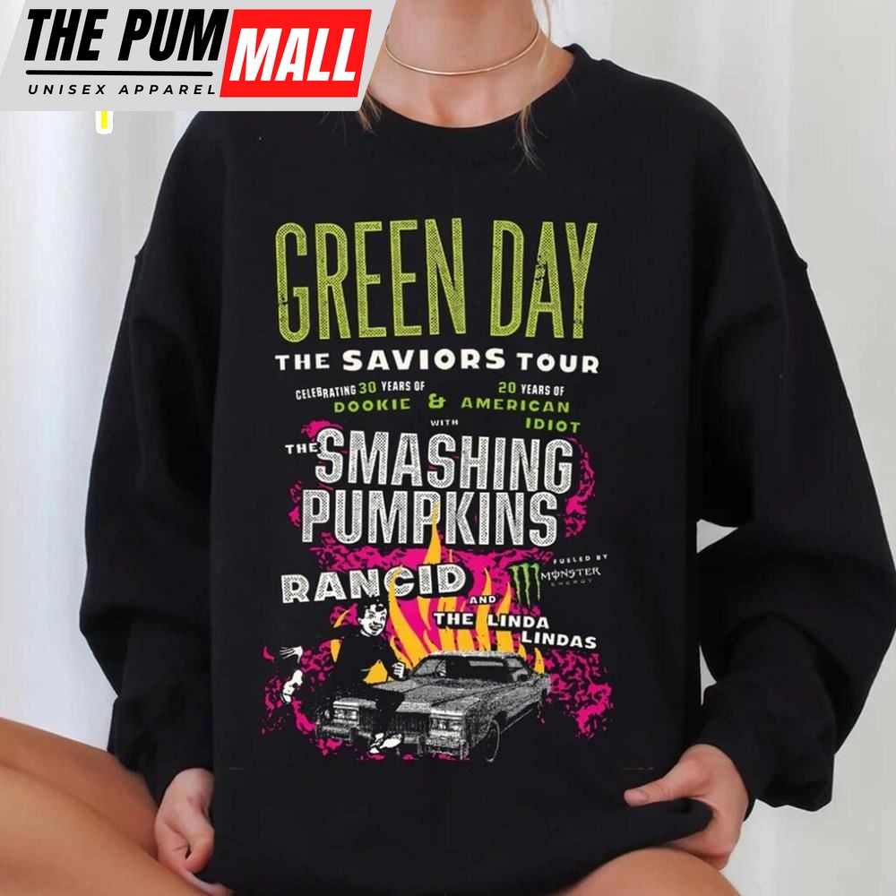 Green Day The Saviors 2025 Tour T-Shirt
