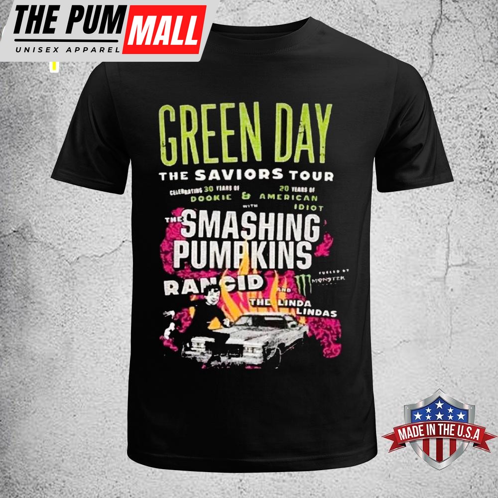 Green Day The Saviors Smashing Pumpkins 2025 Concert Unisex T-Shirt