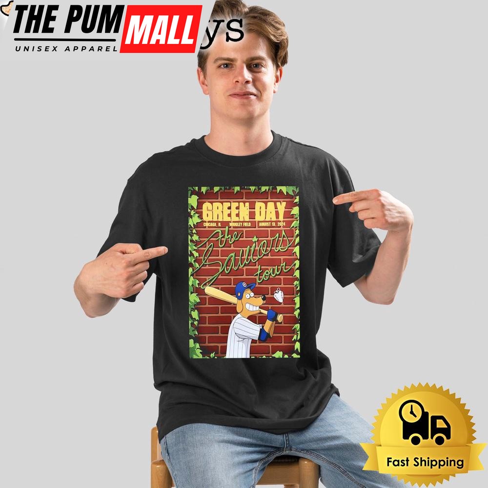 Green Day Tour At Wrigley Field In Chicago IL On August 13 2024 Unisex T-Shirt