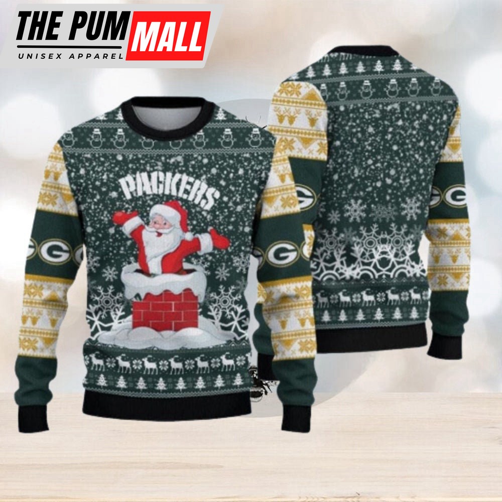 Gren Bay Santa Ugly Christmas Sweater 3D Christmas Gift For Men And Women