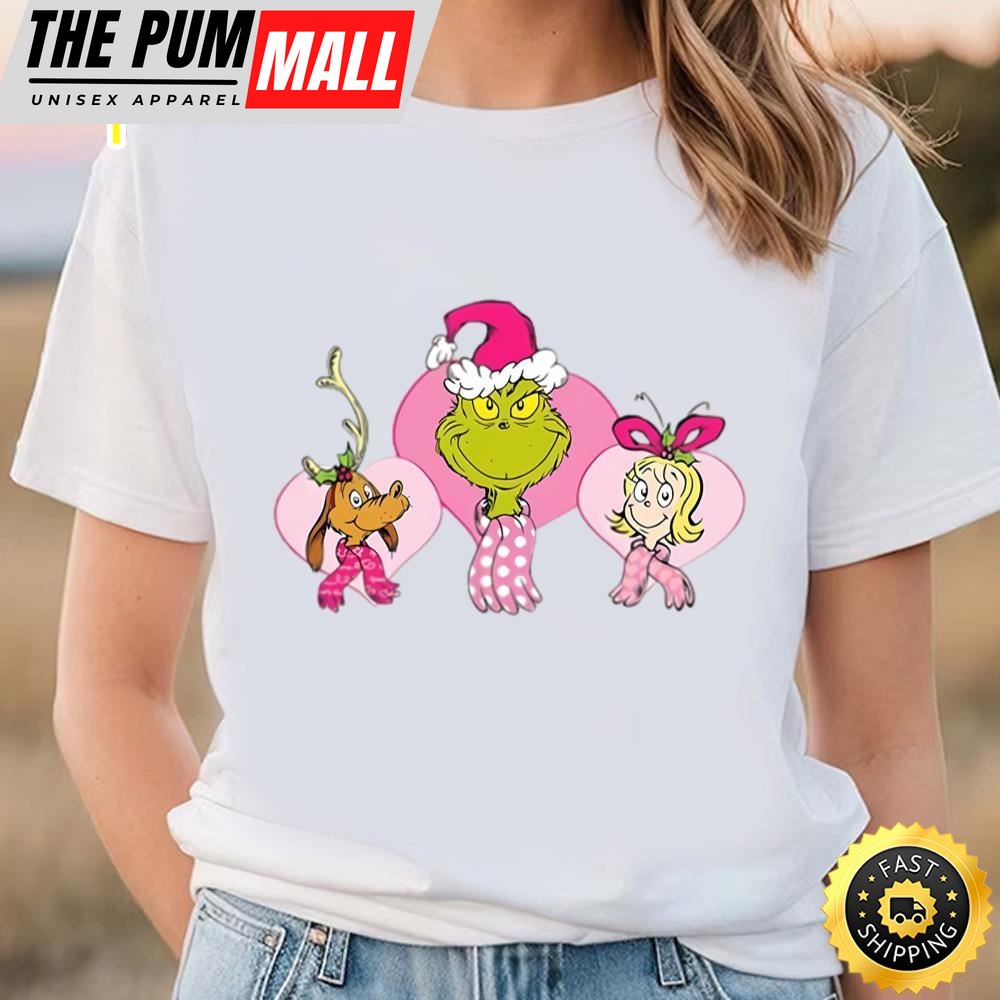 Grinch And Max Dog Disneyland Matching Valentine Shirt