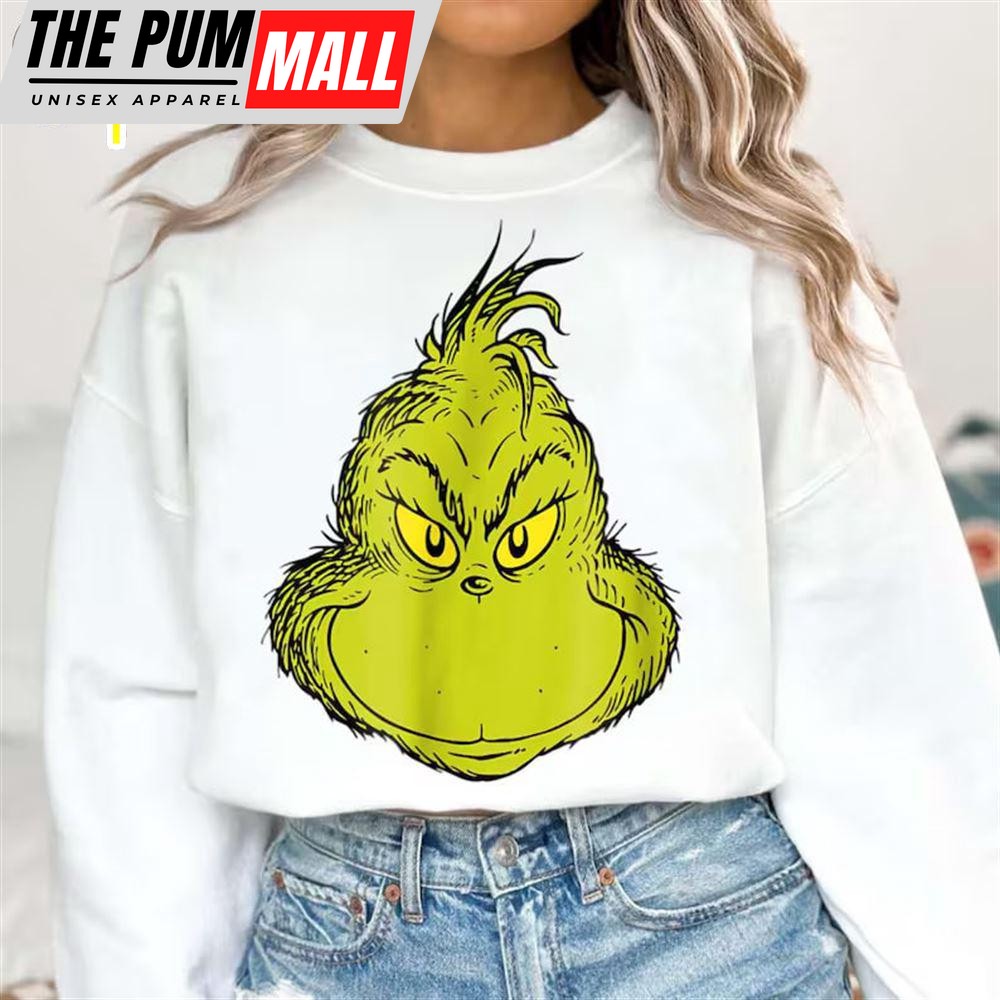 Grinch Head Shirt, Merry Christmas Shirt, Funny Grinch Shirt