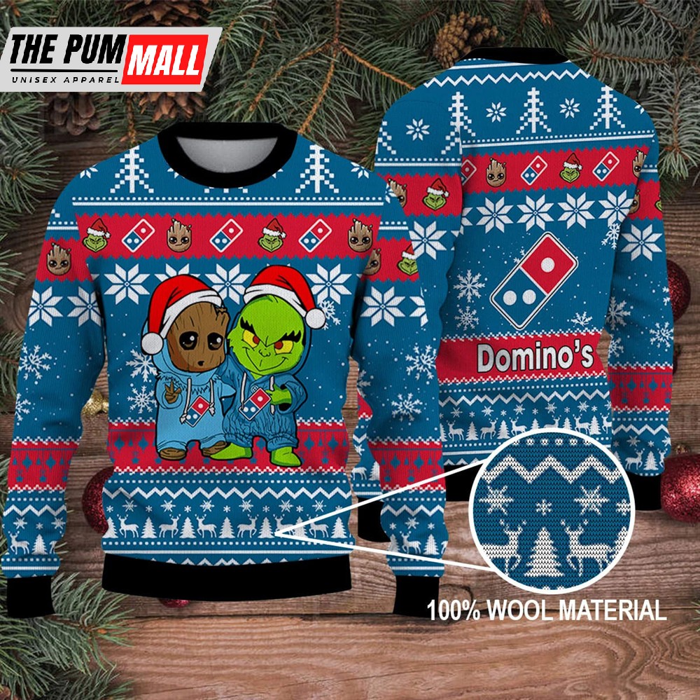 Grinch Movie 2025 The Grinch Merry Christmas Ugly Sweater domino’s pizza