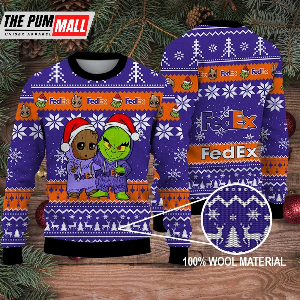 Grinch Movie 2025 The Grinch Merry Christmas Ugly Sweater fedex