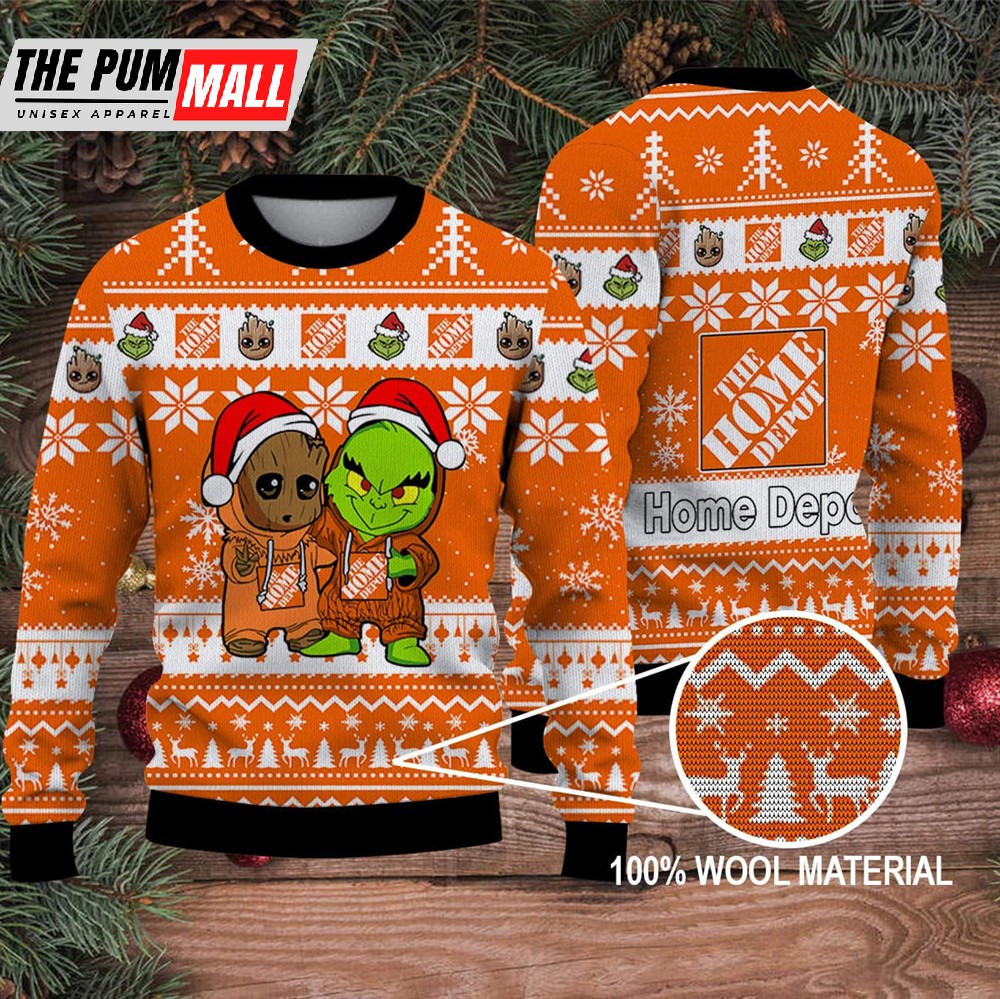 Grinch Movie 2025 The Grinch Merry Christmas Ugly Sweater home depot