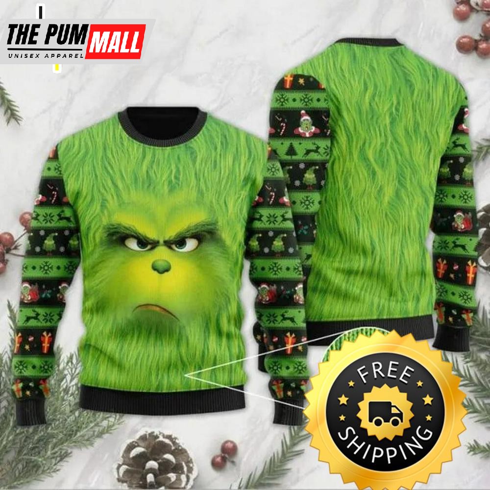 Grinch Ugly Sweater The Grinch Squad Funny Christmas Grinch Sweater, Christmas Grinch Sweater, Grinch Holiday Sweater