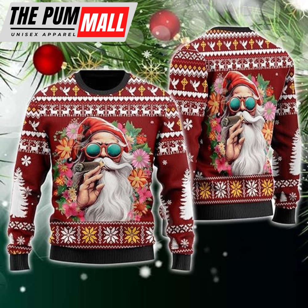 Groovy Ugly Christmas Sweater For Women, Hippie Mens Funny Ugly Sweater Xmas