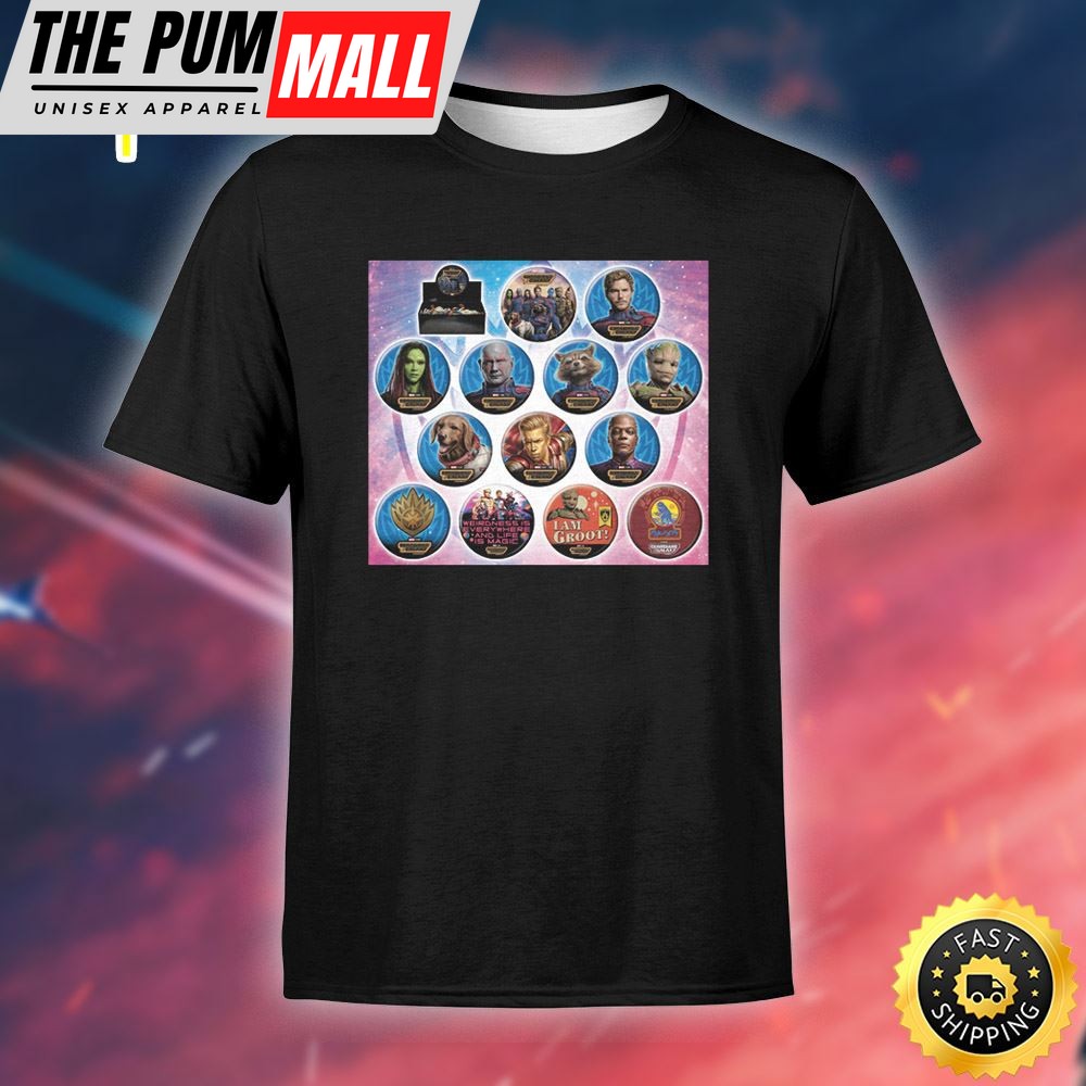 Guardians Of The Galaxy Vol. 3 Characters Movie 2025 Marvels Unisex T-shirt