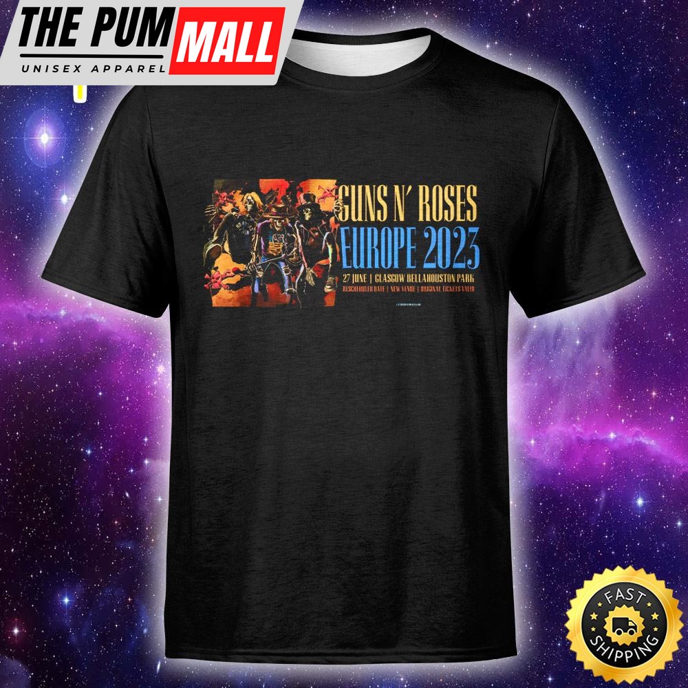 Guns N Roses Concert Nederland 2025 Unisex T-shirt