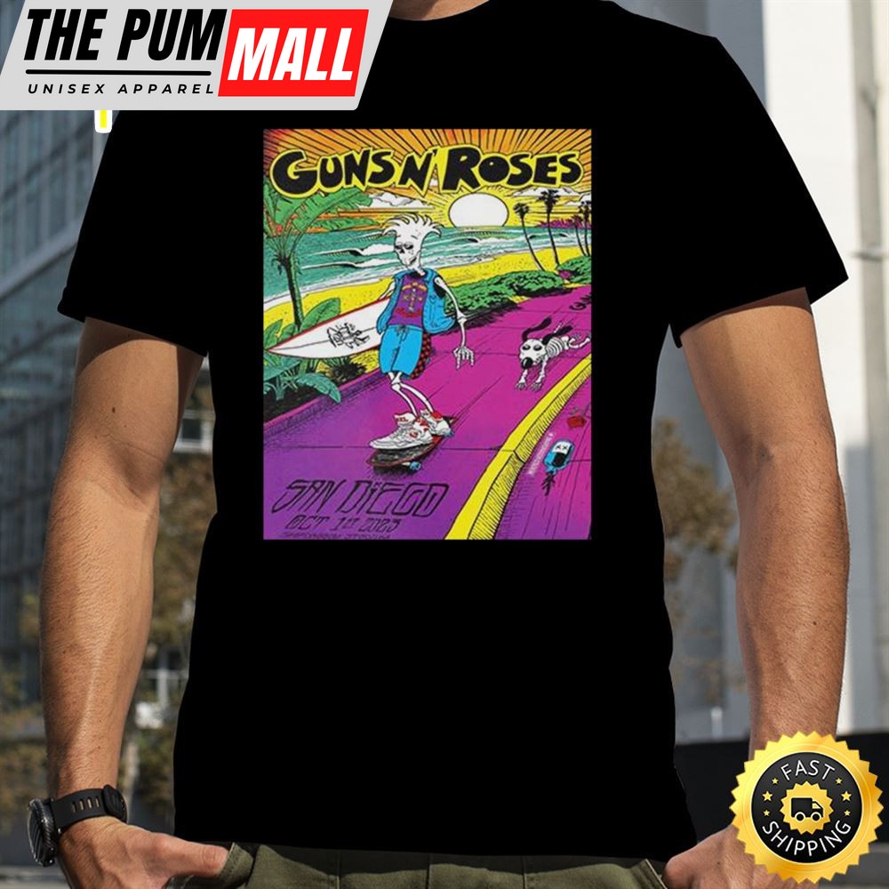 Guns N Roses In Snapdragon Stadium 1st October 2025 San Diego American Tour T-Shirt