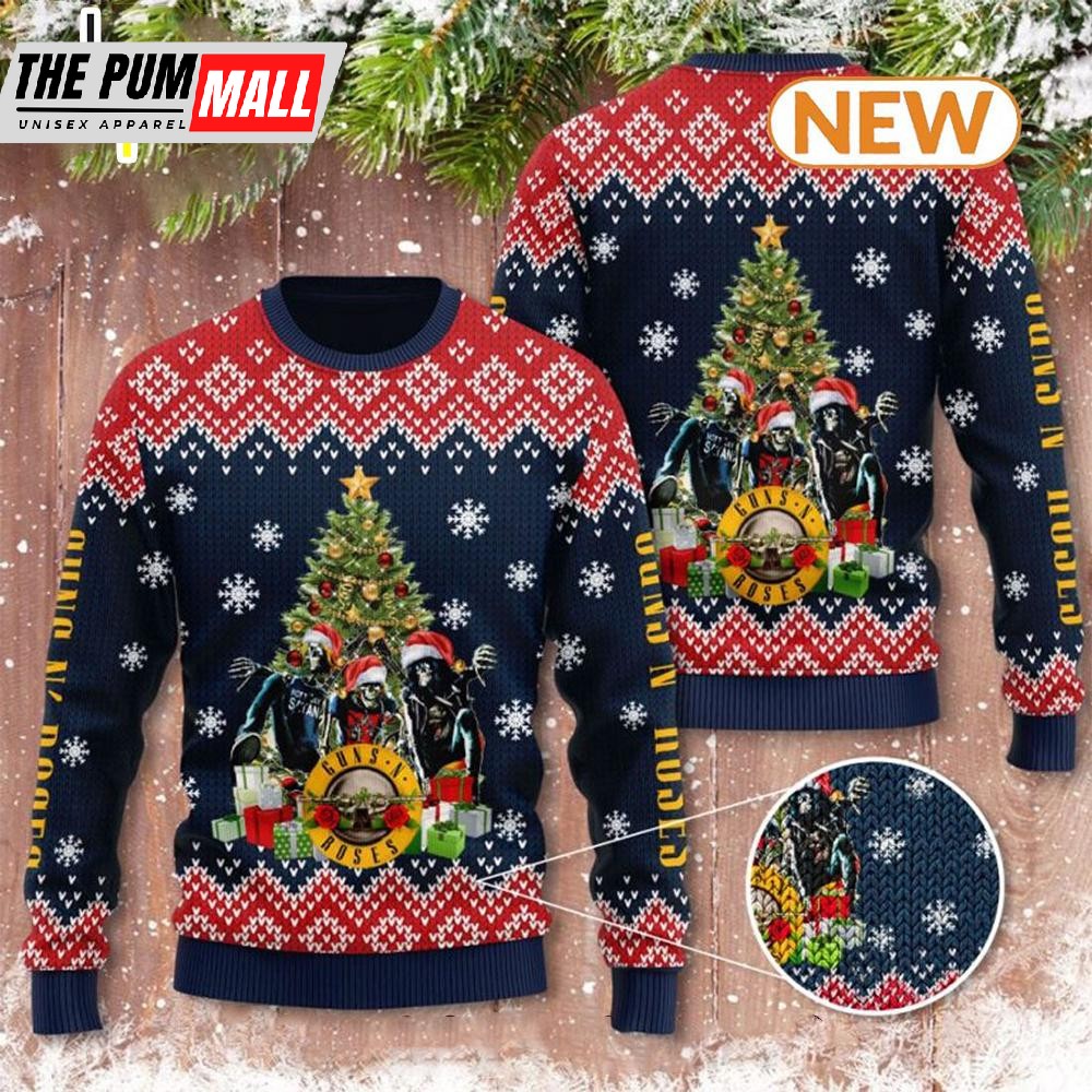 Guns N’ Roses Ugly Christmas Sweater Shirt, Sweatshirt