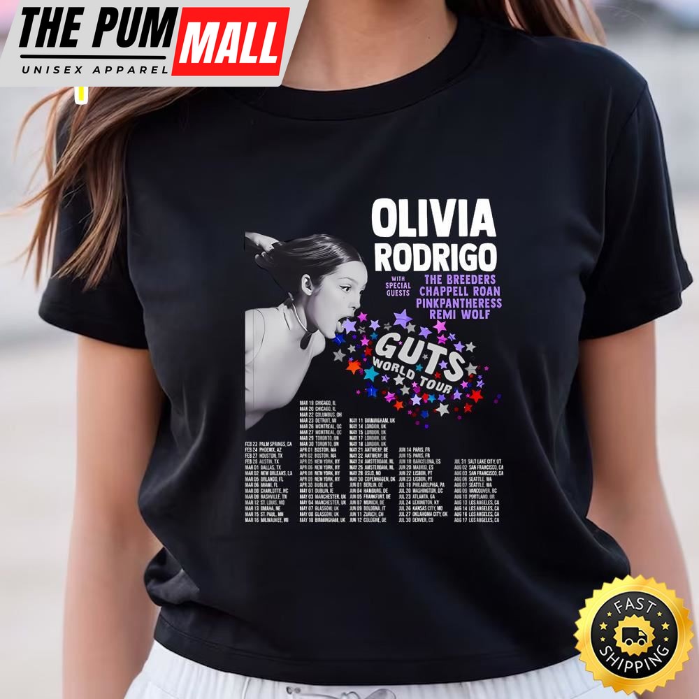 Guts Olivia World Tour Shirt, Olivia Tour 2025 Guts Shirt