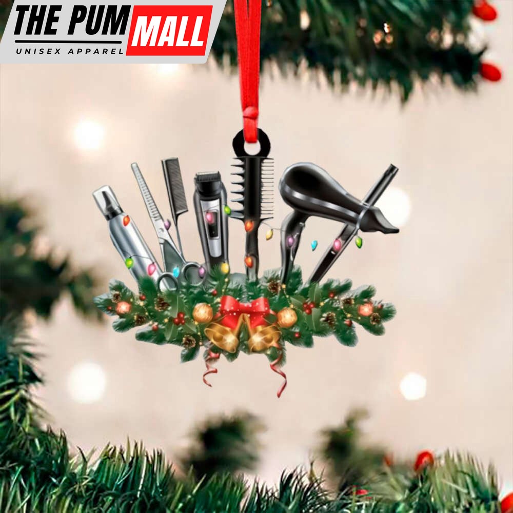 Hairdressing And Cutting Tools Ornament Hair Salon Christmas Ornament For Hairdresser Limited Edition