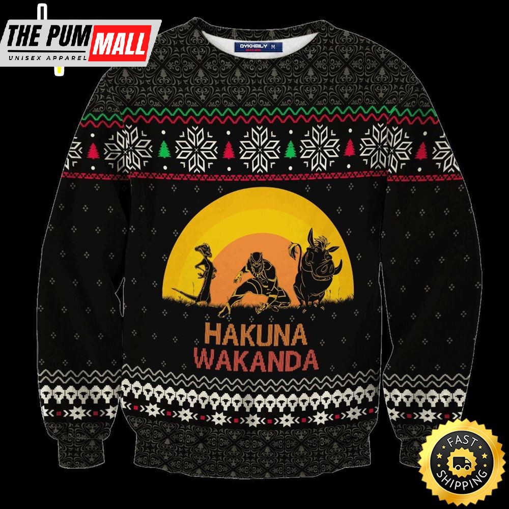 Hakuna Wakanda Marvel Movie Marvel Christmas Sweater