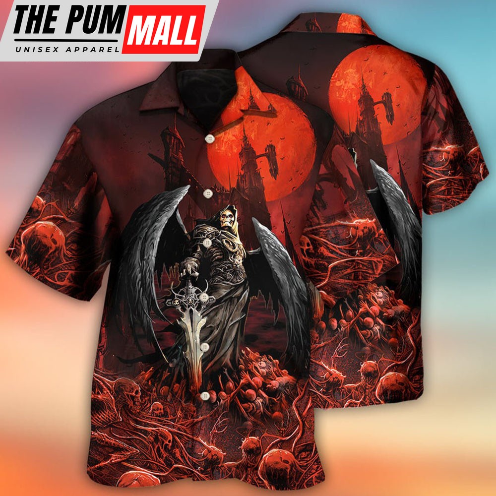 Halloween Skull Dark Blood Night Scary Hawaii Shirt