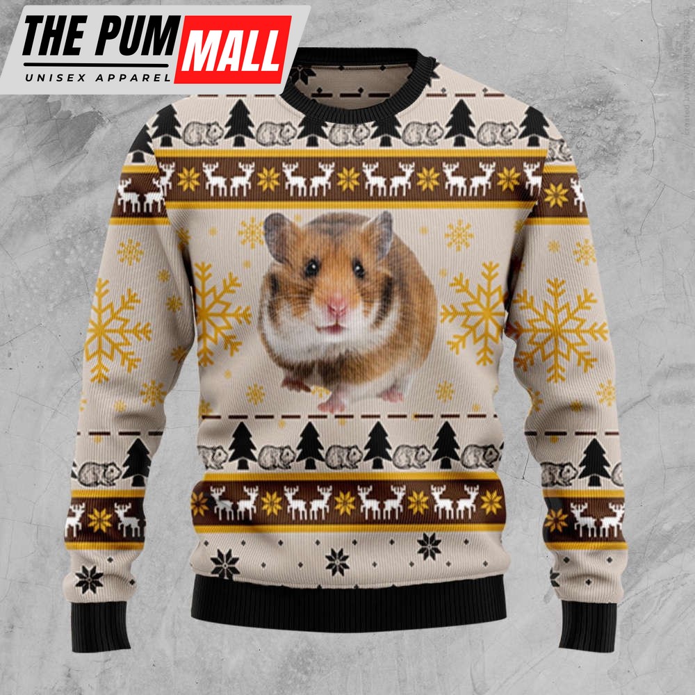 Hamster Cute D3009 Ugly Christmas Sweater – Perfect Christmas Gift