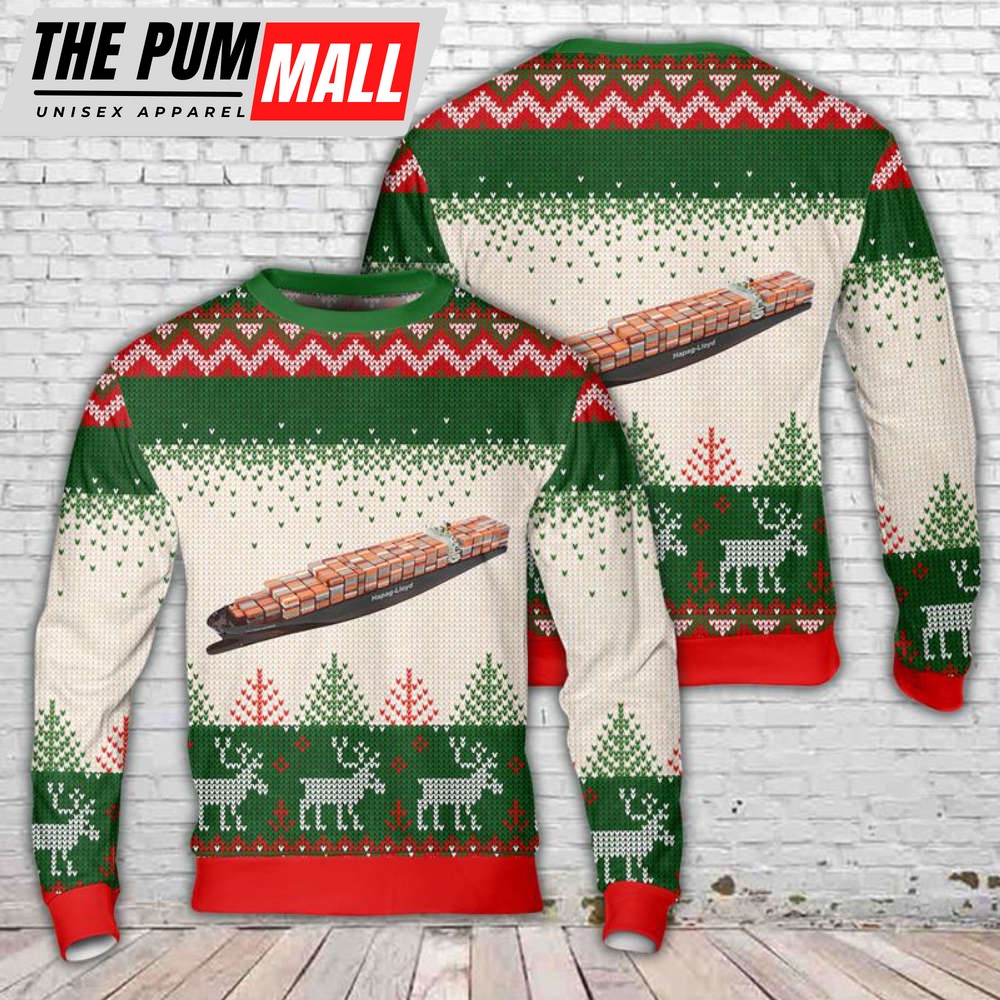 Hapag-Lloyd MV Colombo Express Christmas Sweater 3D DLTD1210BG02