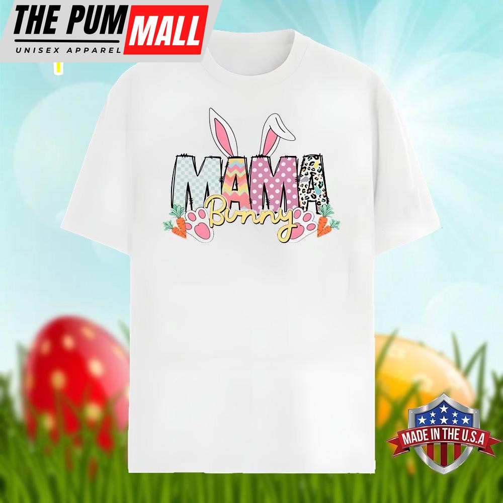 Happy Easter Day Mama Bunny Graphic Shirt