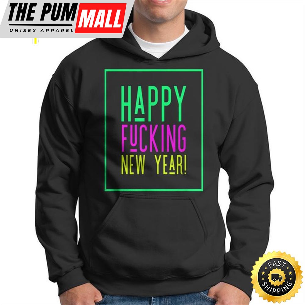 Happy Fucking New Year 2025 Funny Unisex Basic T-shirt