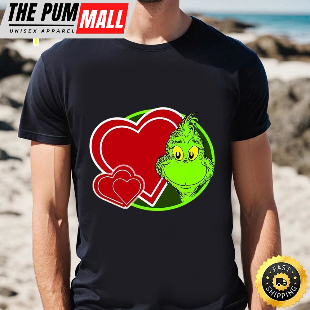 Happy Grinch With Hearts Valentine Shirt