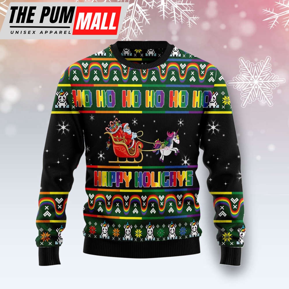 Happy Holigays G51021 Ugly Christmas Sweater – Best Gift For Christmas