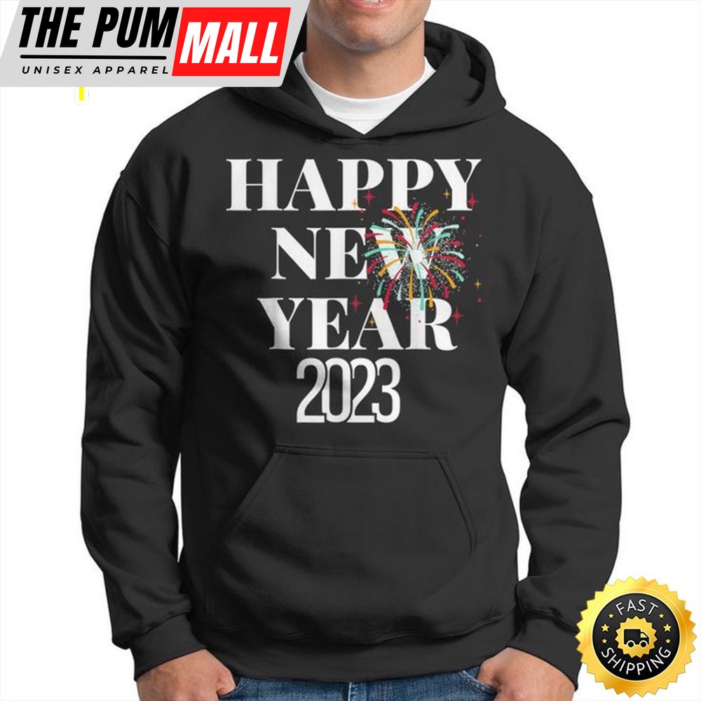 Happy New Year 2025 New Years Eve Party Countdown Fireworks Unisex Basic T-shirt