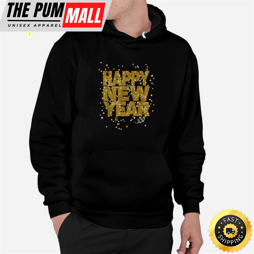 Happy New Year Nye Party Funny New Years Eve Confetti Unisex Basic T-shirt