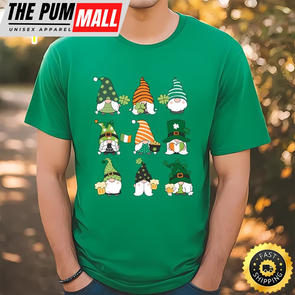 Happy Patricks Day Ireland gnomes T-Shirt
