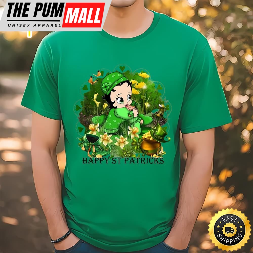 Happy St Patricks Day Betty Boops T-Shirt