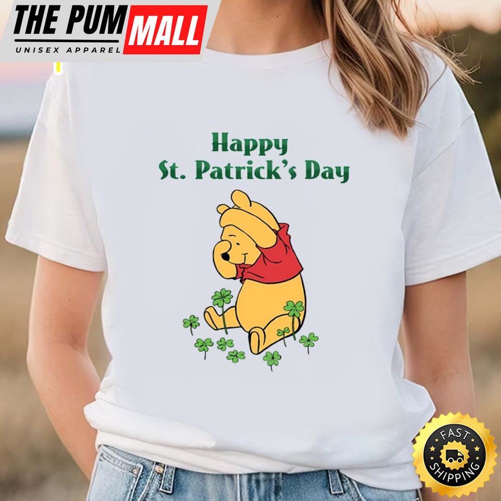 Happy St Patricks Pooh Winnie Family Matching Shirt