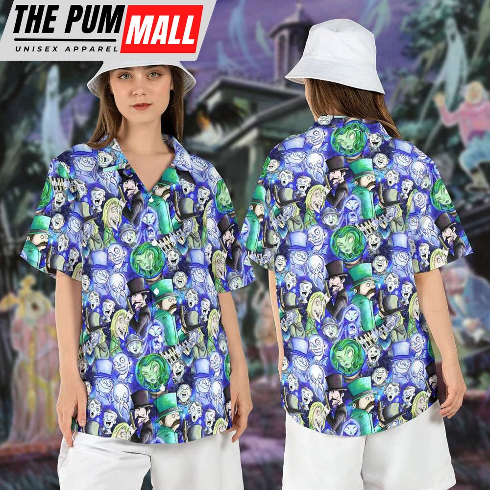 Haunted Mansion Cartoon Style Hawaiian Shirt