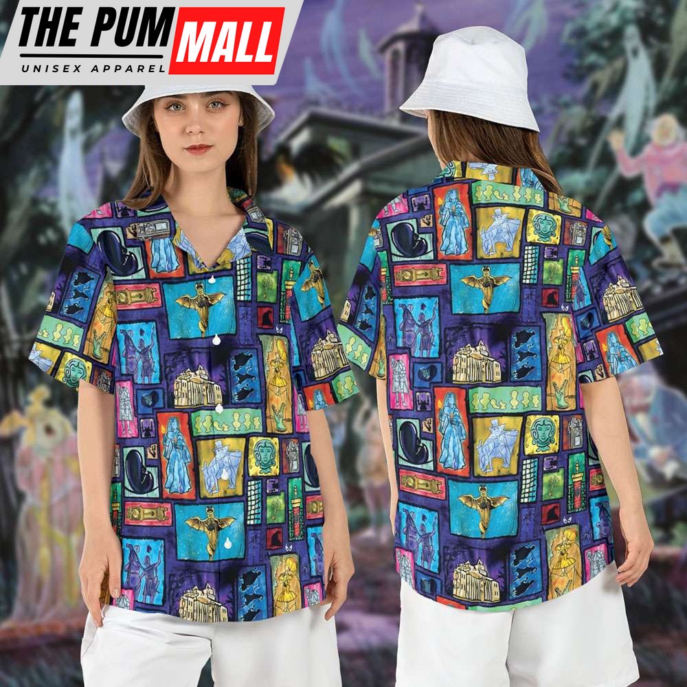 Haunted Mansion Stretching Room Halloween Hawaiian Shirt