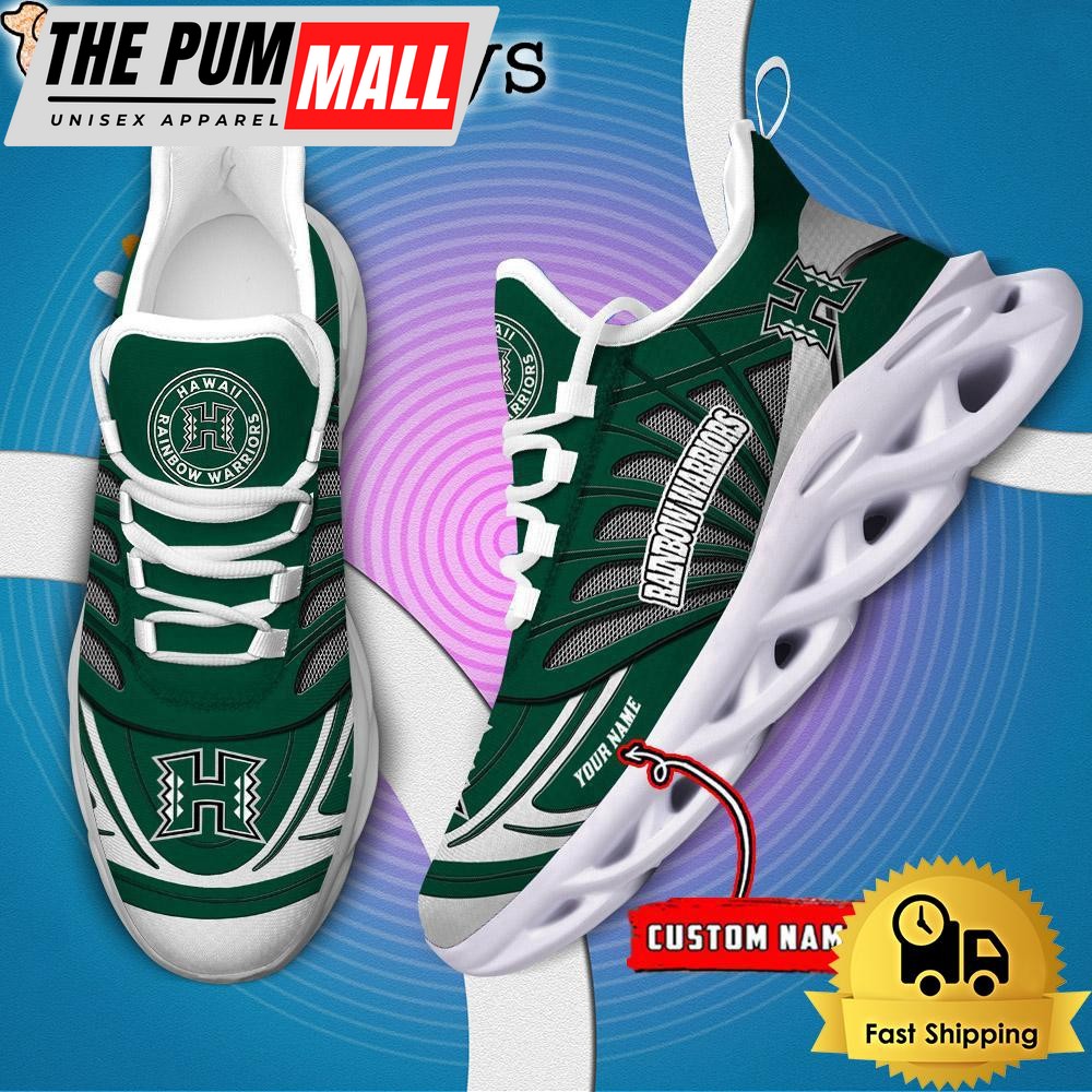 Hawaii Rainbow Warriors NCAA Custom Max Soul Shoes Sneaker