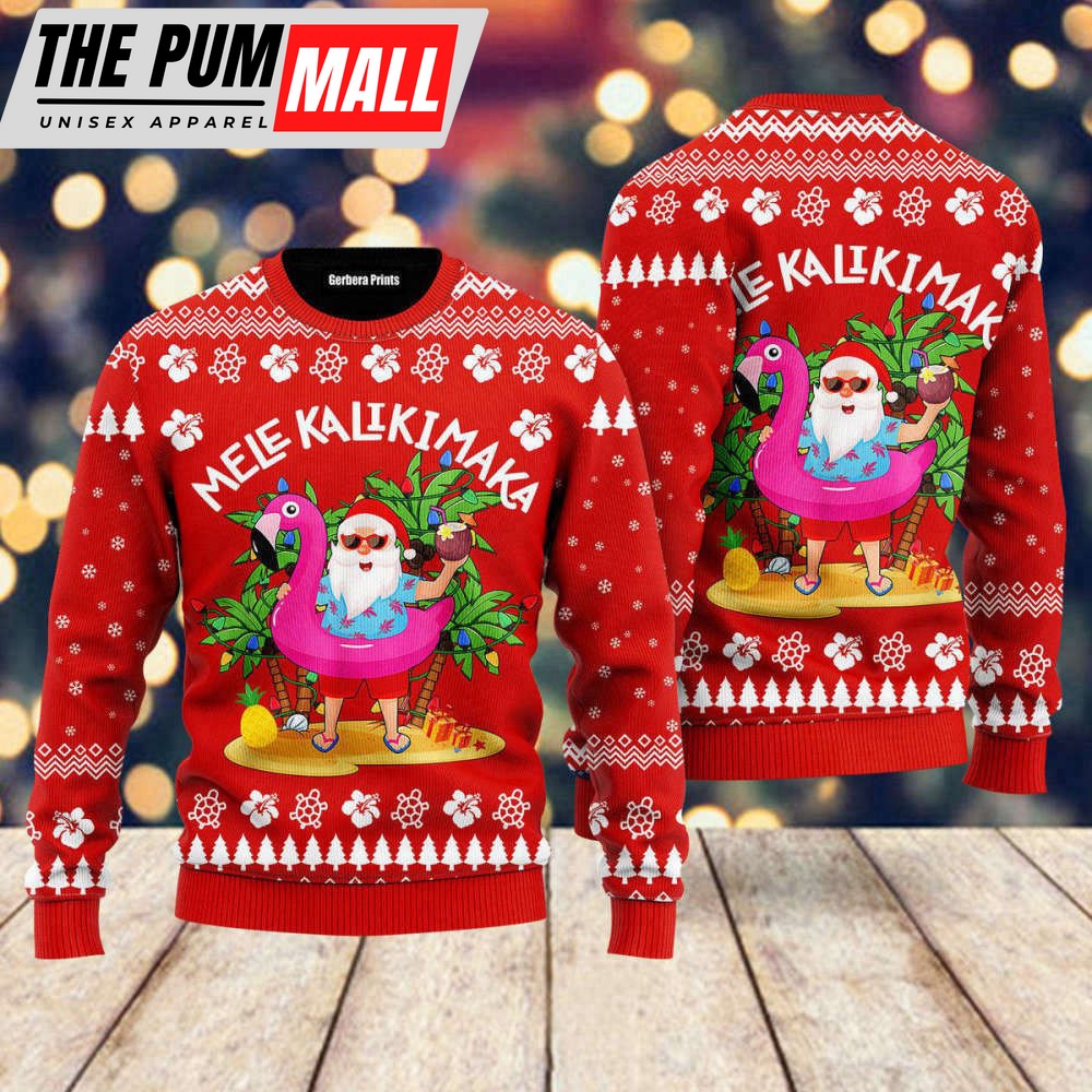 hawaii-santa-claus-mele-kalikimaka-ugly-christmas-sweater-gift-for-christmas-u-p0fixx37 Hawaii Santa Claus Mele Kalikimaka Ugly Christmas Sweater – Gift For Christmas UH1719
