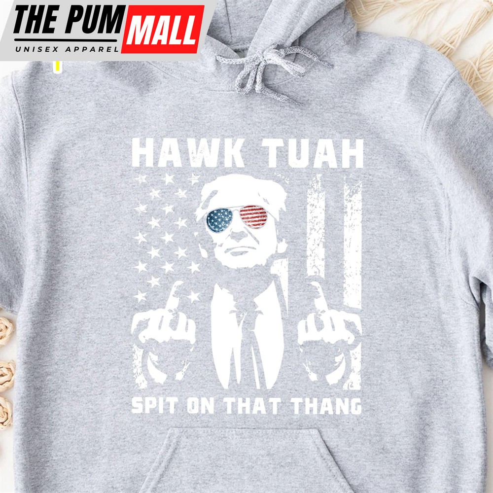 Hawk Tuah Spit On That Thang 2024 Trump 2024 Shirt Hawk Tuah Shirt Trump Supporters Shirt Dark