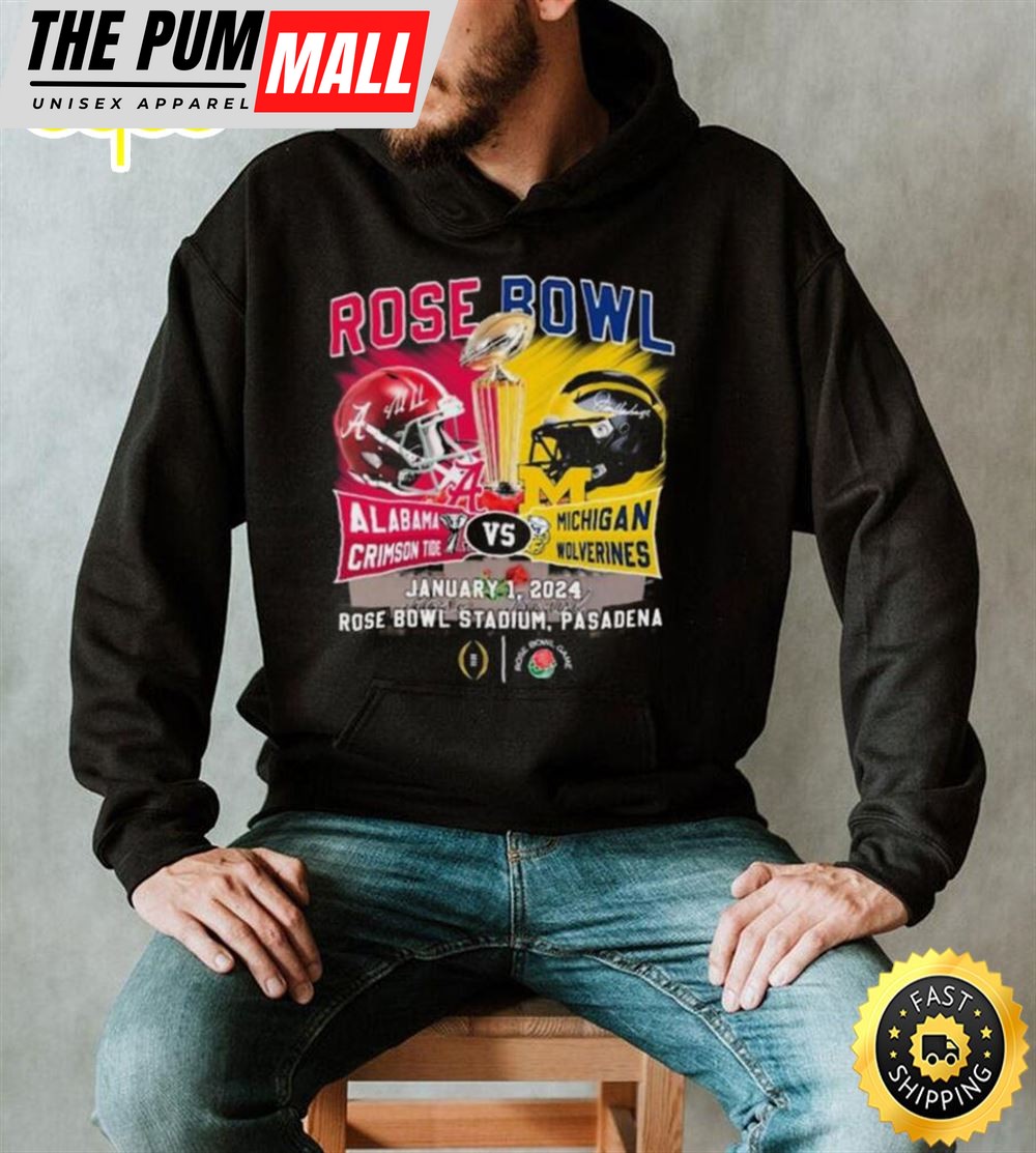 Head To Head Rose Bowl Alabama Crimson Tide Vs Michigan Wolverines January 1, 2025 Shirt