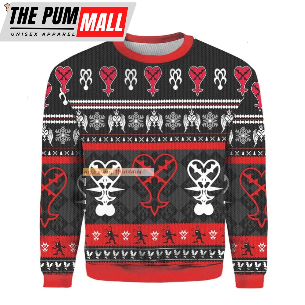 Heartless Emblem Merry Christmas Ugly Sweater,Heartless Emblem Ugly Christmas Sweater,Funny Heartless Emblem Ugly Sweater Hoodie Sweatshirt