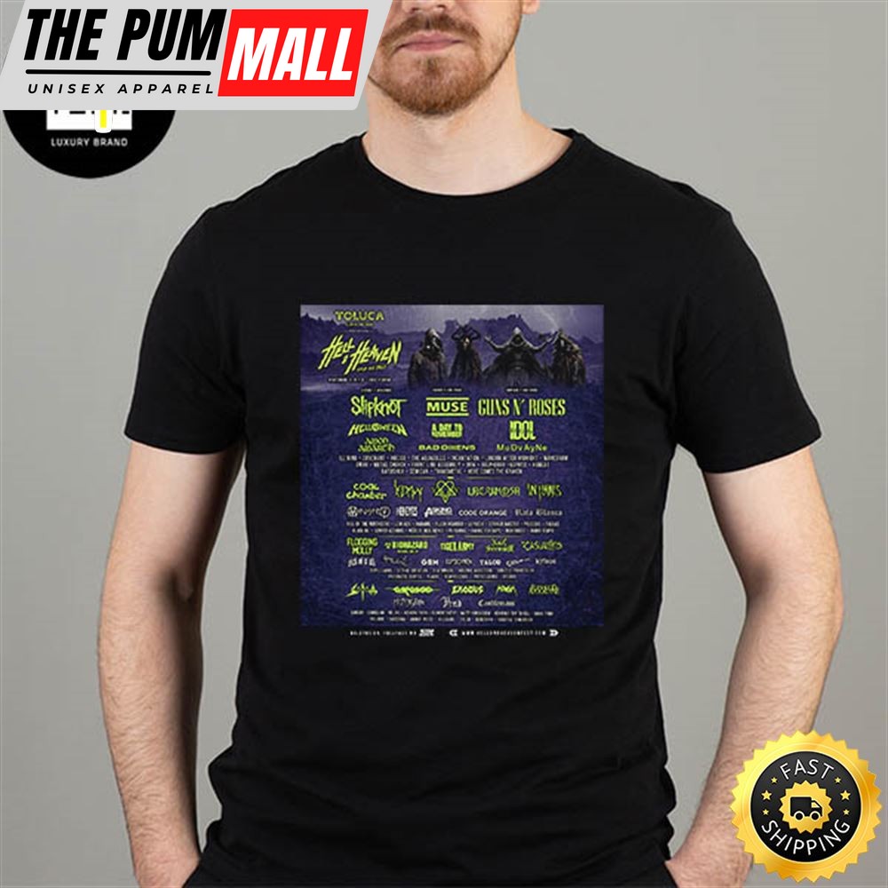 Hell And Heaven Open Air 2025 Toluca November 3 4 5 2025 Foro Pegaso Fan Gifts Classic T-Shirt