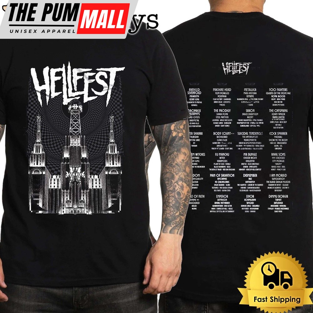 Hellfest Shockwave Merch Festival In Clisson France June 2024 Unisex T-Shirt