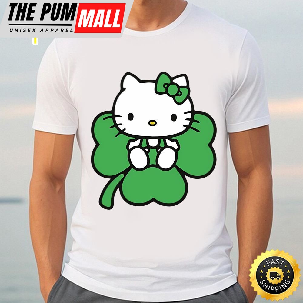 Hello Kitty Saint St Patrick, Lucky Hello Cat Shirt