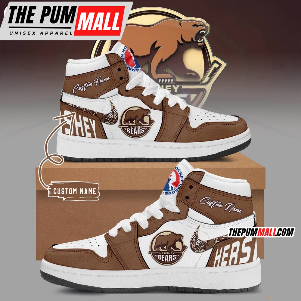 Hershey Bears 2024 Calder Cup Champion Custom Air Jd 1 Hightop Shoes