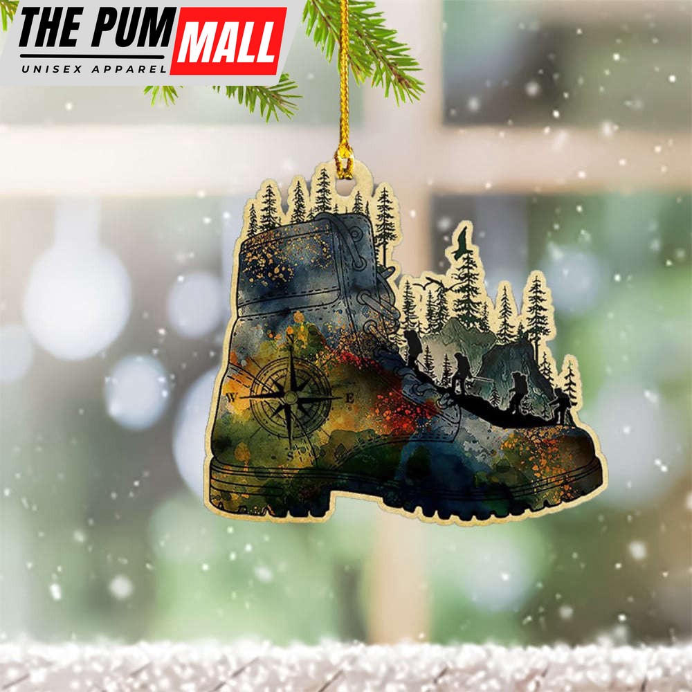 Hiking Boot Christmas Ornament Xmas Tree Decorations Gifts For Hiking Lovers Limited Edition