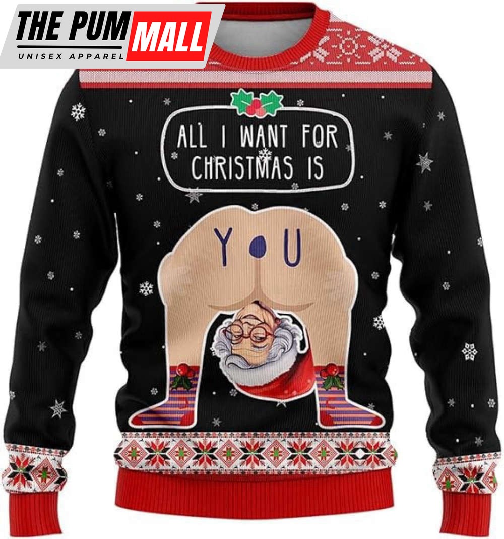 Hilarious Situations Ugly Christmas Sweaters, Dirty Joke Mens Sweater For Men