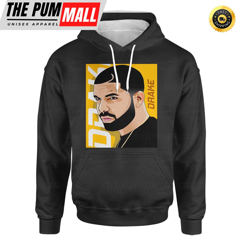 Hip Hop Artist Drake Poster Hoodie
